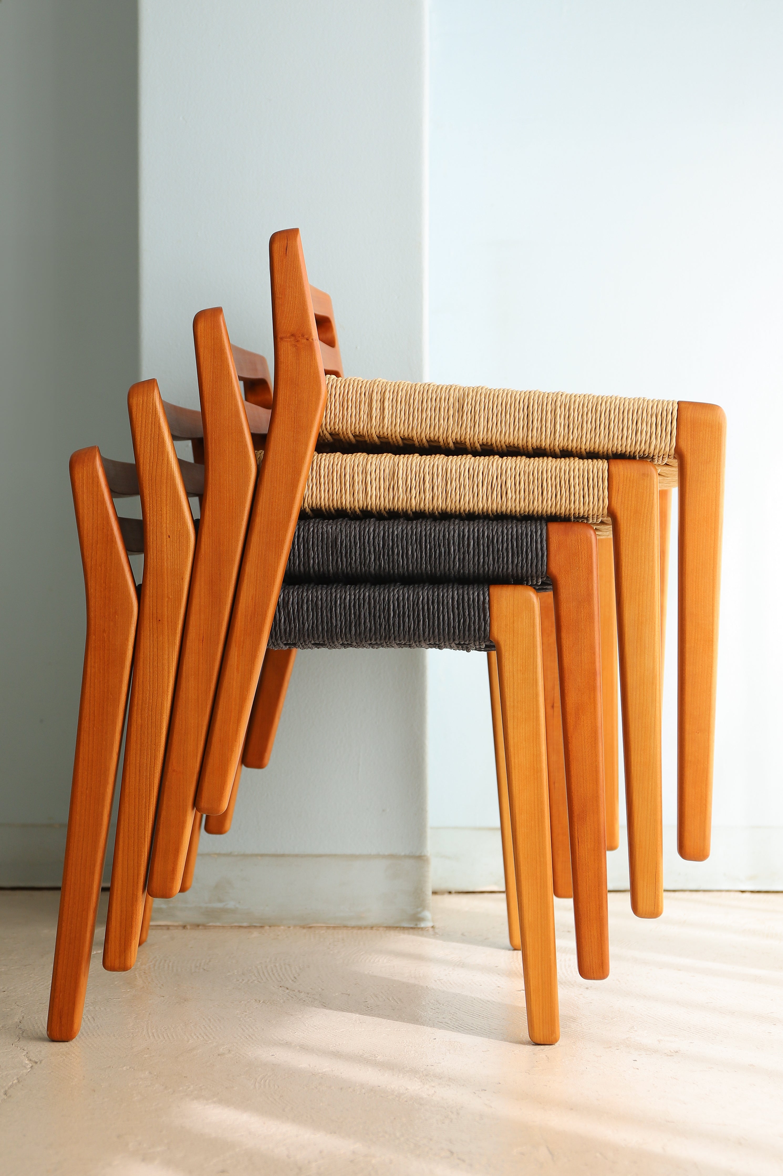 bügel Stacking Chair Cherrywood/ビューゲル スタッキングチェア 椅子 チェリー材 ペーパーコード