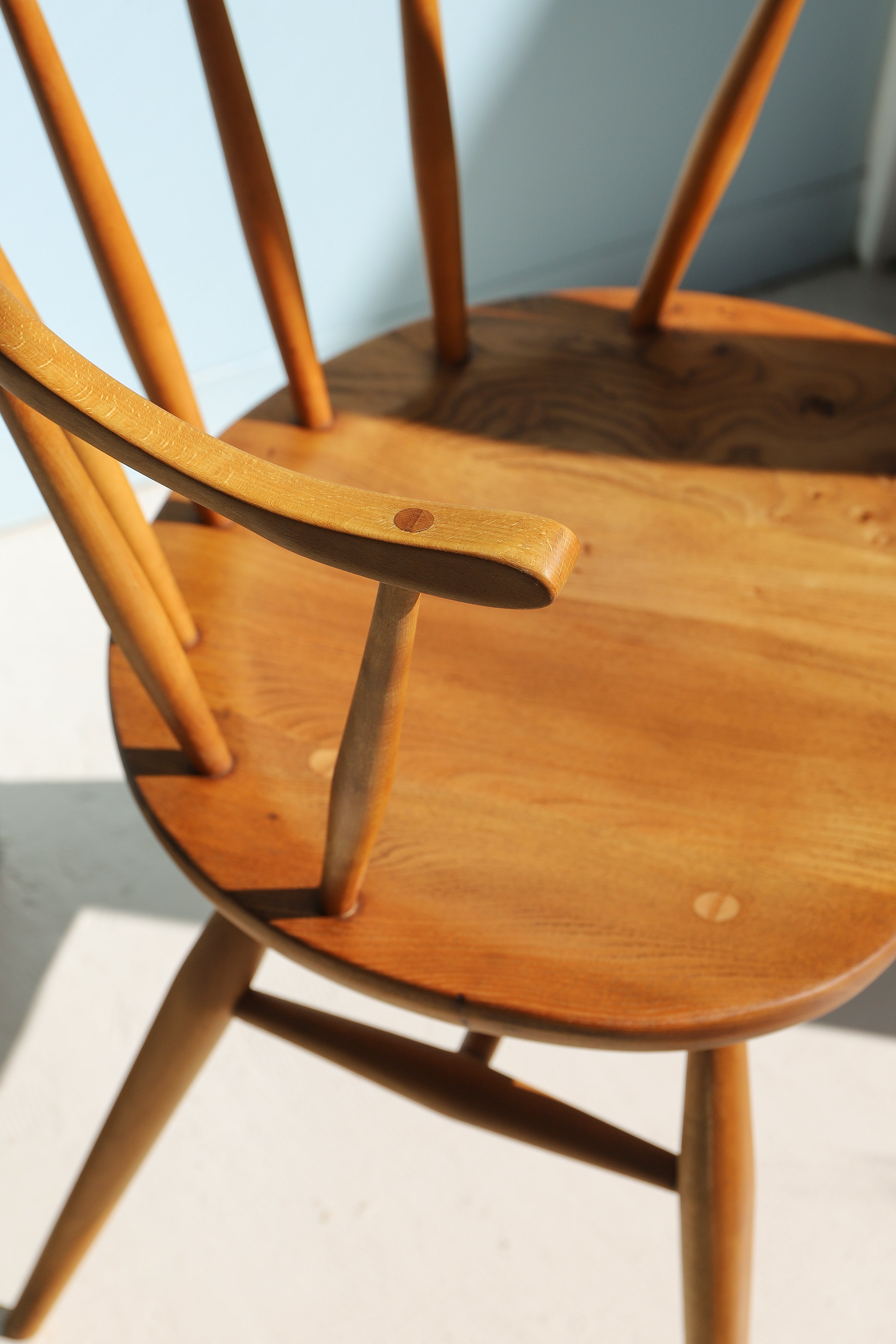 1950’s UK Vintage Ercol Windsor Chair Model 449A Cowhorn Smoker’s/イギリスヴィンテージ アーコール ウィンザーチェア カウホーン スモーカーズ 椅子