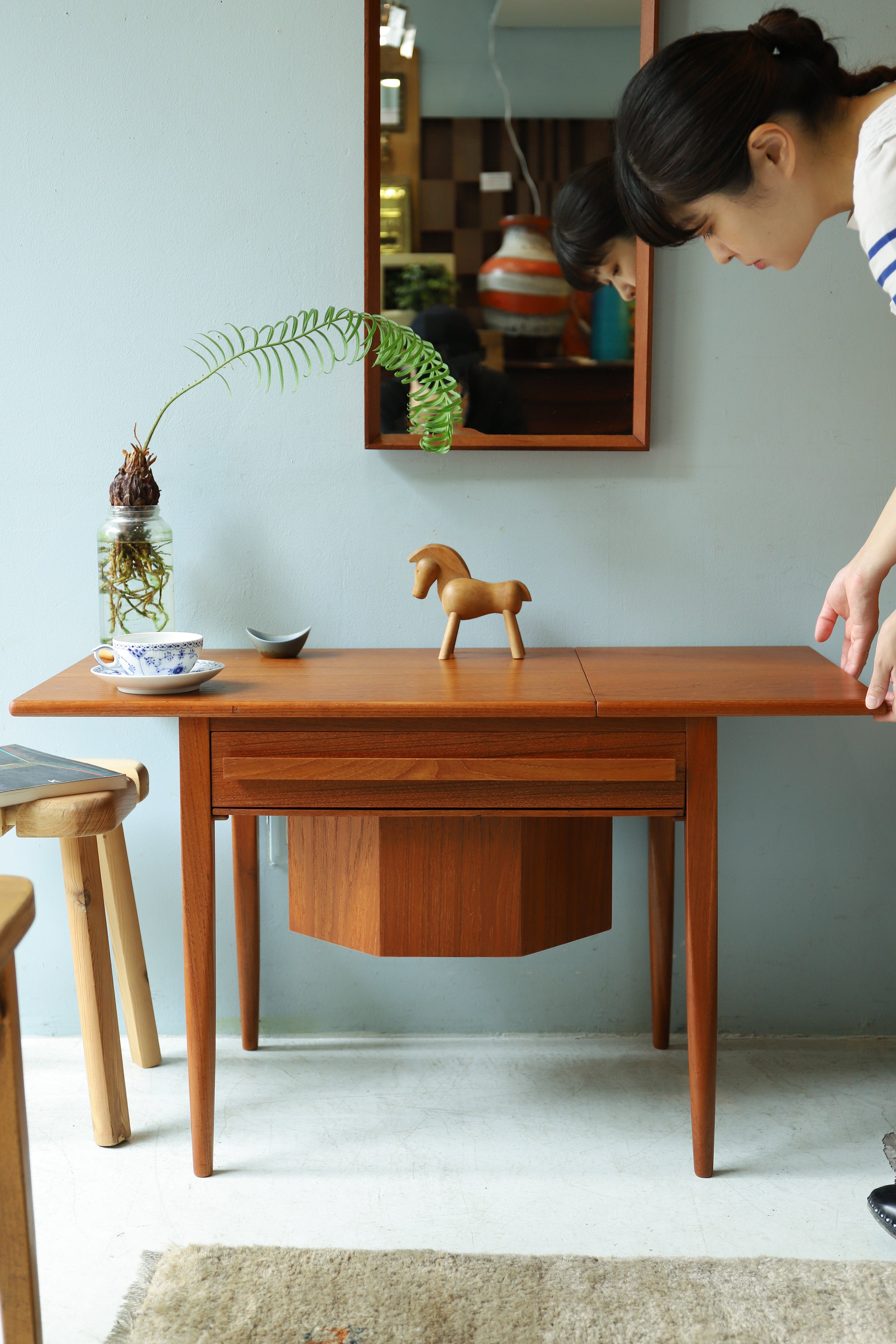 CFC Silkeborg Sewing Table Johannes Andersen/デンマークヴィンテージ ソーイングテーブル ヨハネス・アンダーセン