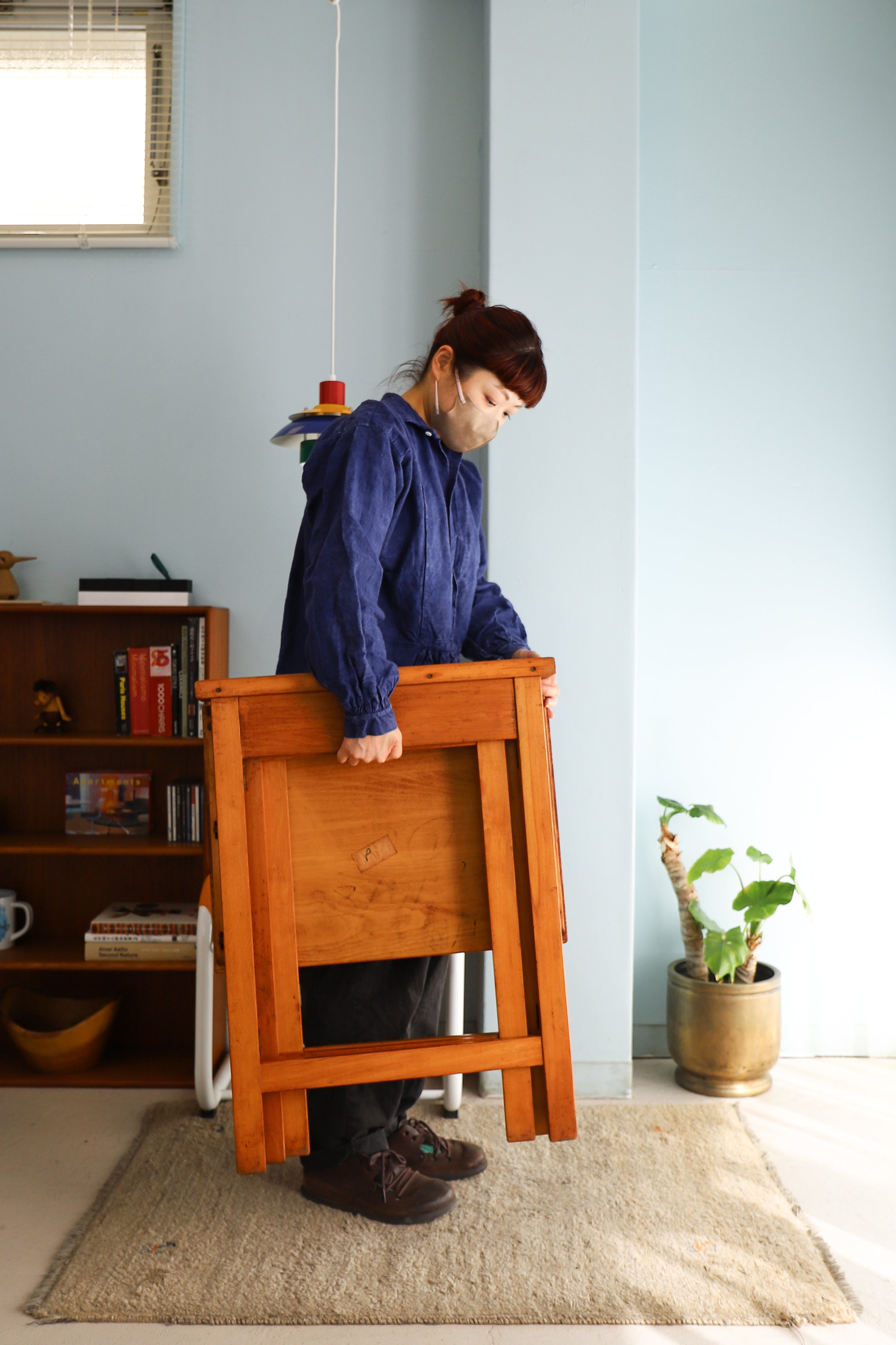 UK Vintage Esavian Ltd Folding School Desk/イギリスヴィンテージ エサビアン 折りたたみ スクールデスク 学校机