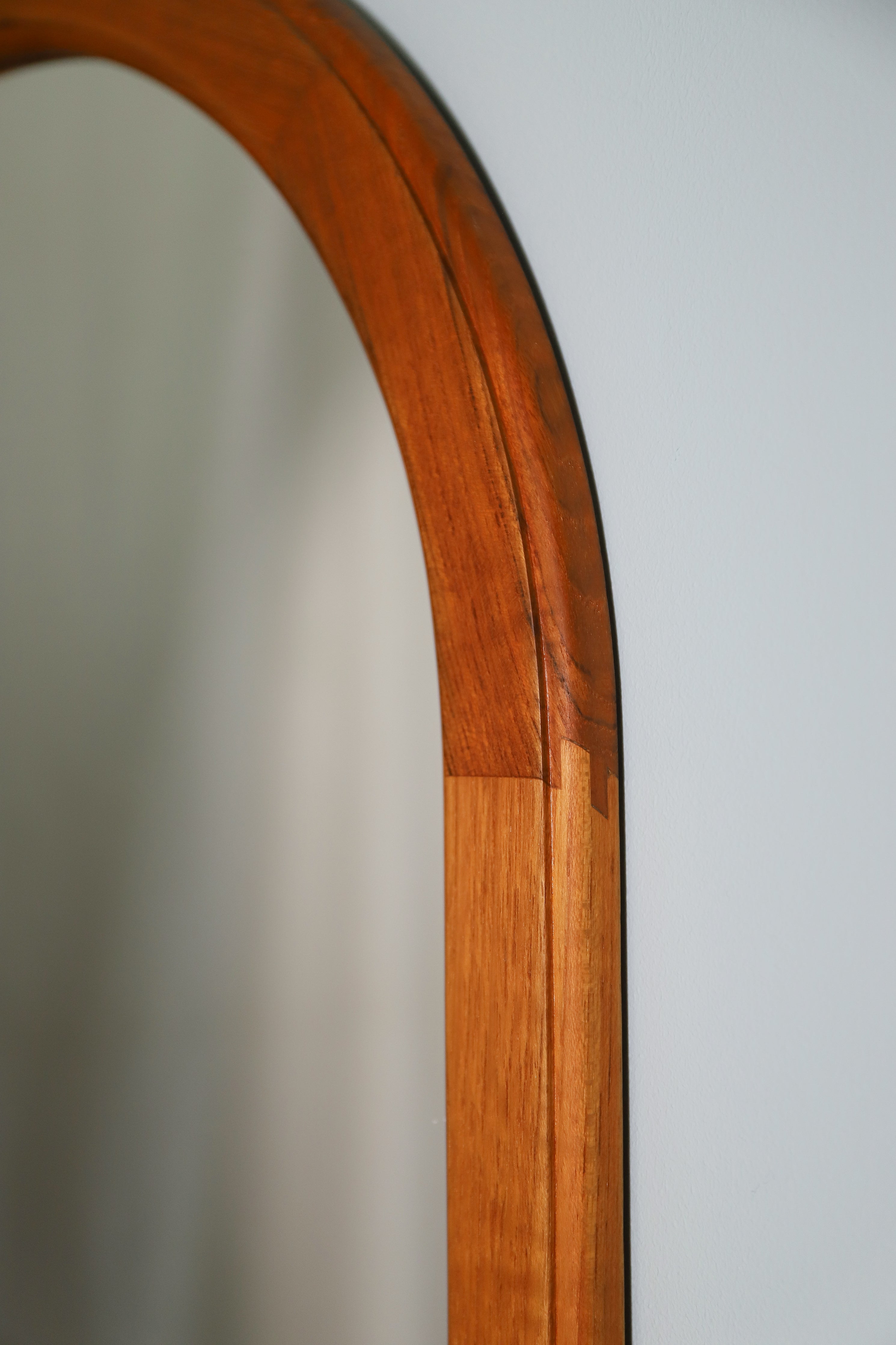 Pedersen&Hansen Wall Mirror Teak Frame/デンマークヴィンテージ ウォールミラー チークフレーム 壁掛け鏡 北欧インテリア