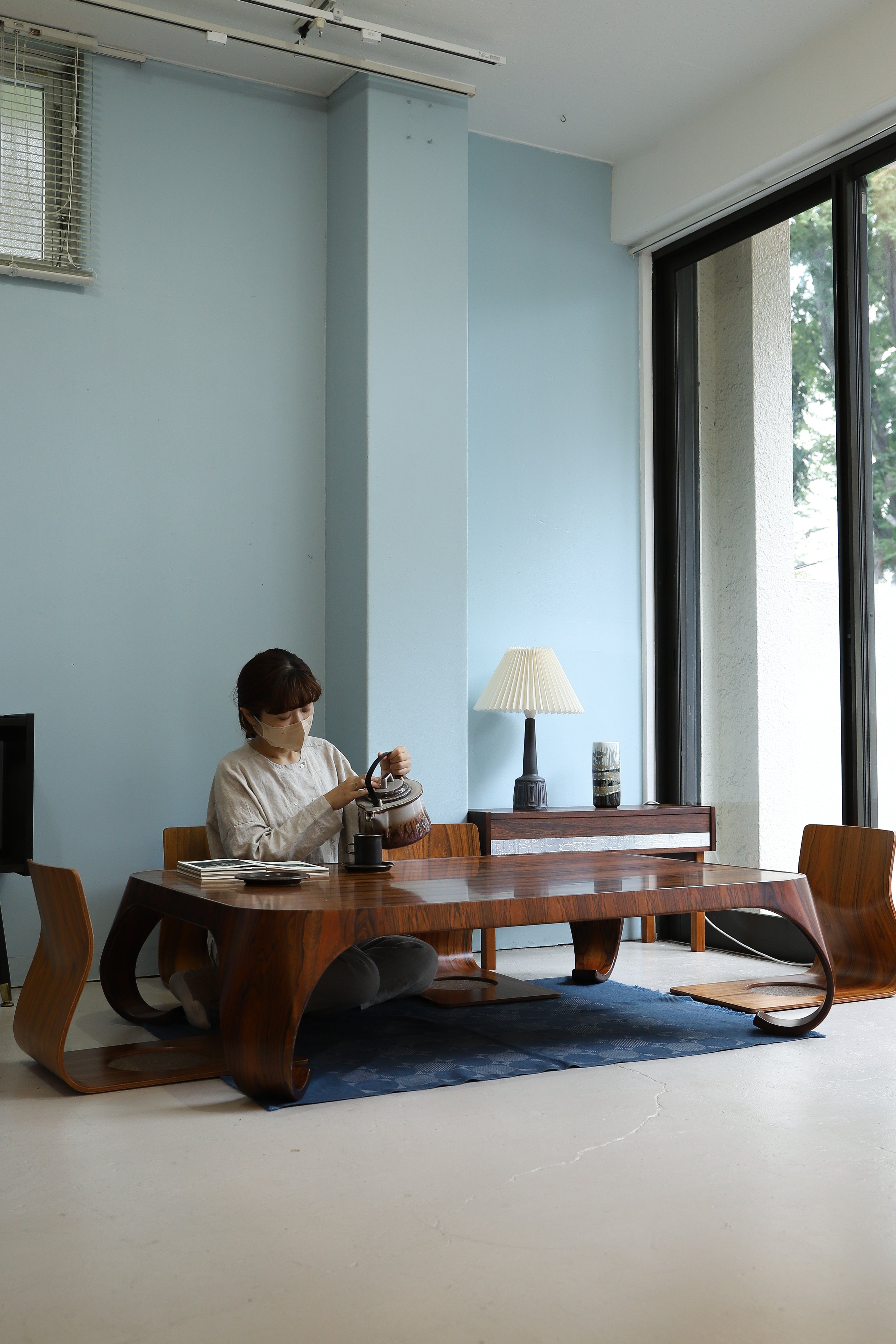 Tendo Low Table Rosewood Japanese Modern/天童木工 座卓 剣持勇 ローズウッド ジャパニーズモダン