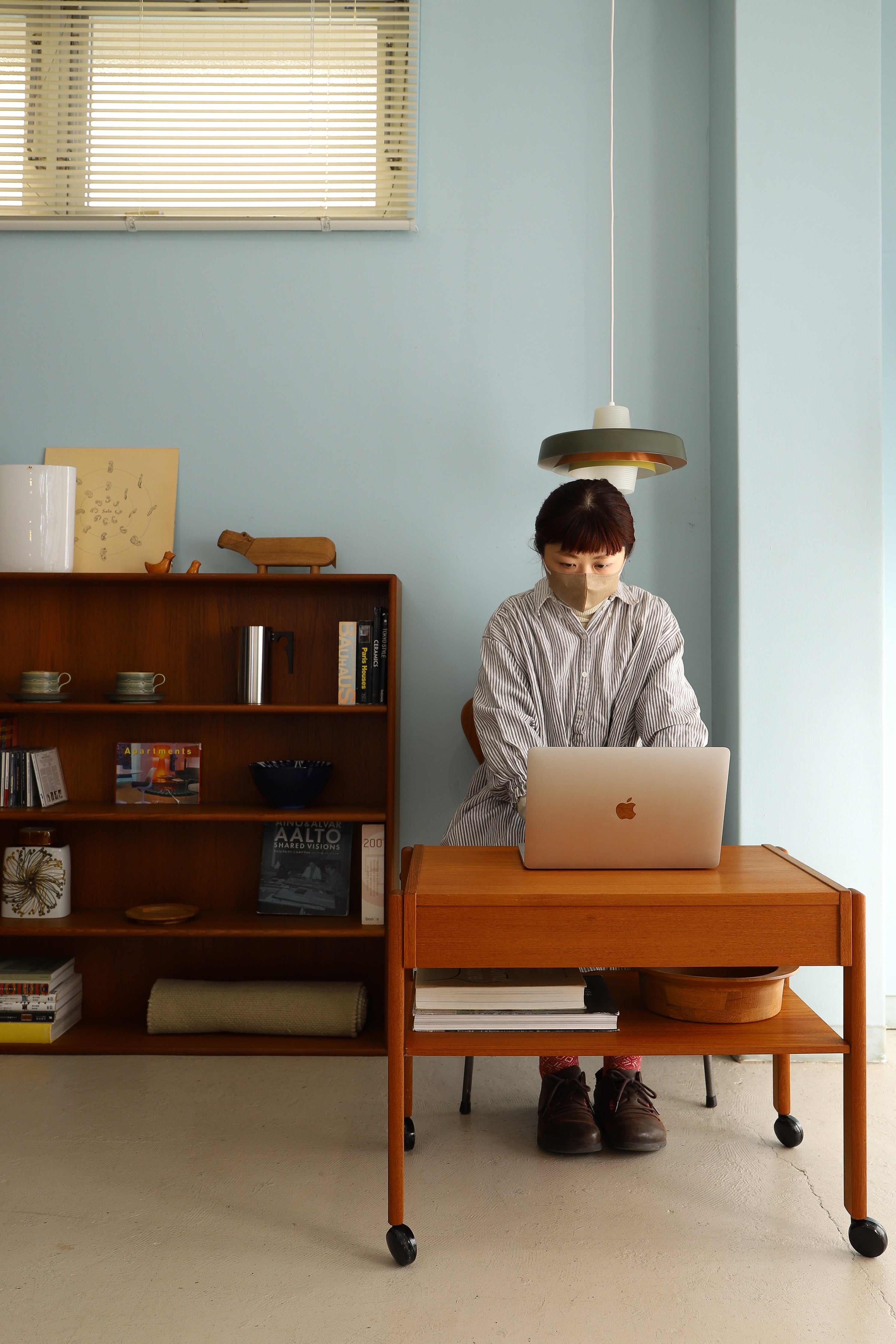 Danish Vintage PBJ Møbler Sewing Table Trolley/デンマークヴィンテージ ソーイングテーブル トロリー サイドテーブル 北欧家具