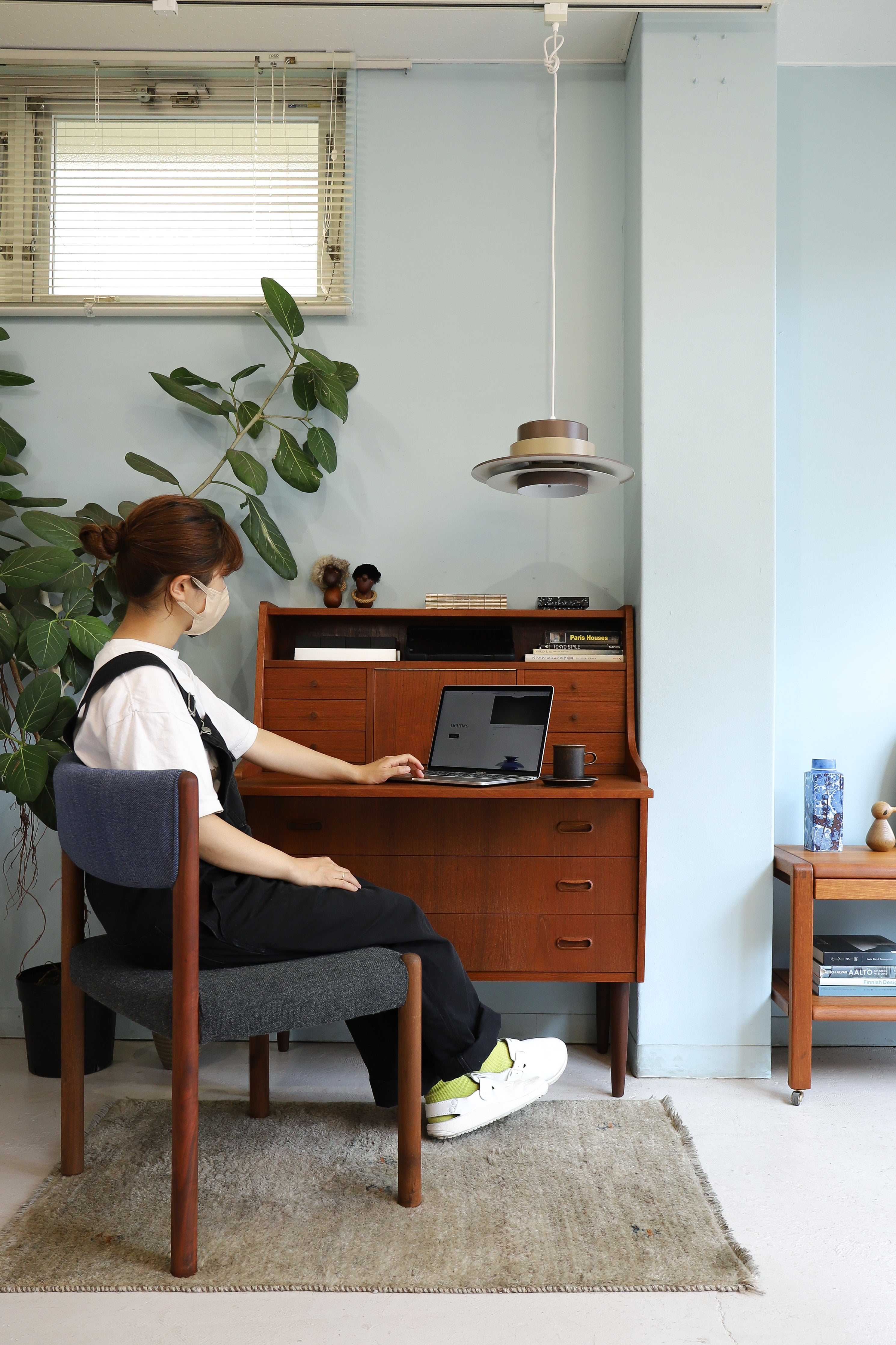 Teak Writing Bureau Dresser Danish Vintage/デンマークヴィンテージ ライティングビューロー ドレッサー 北欧家具