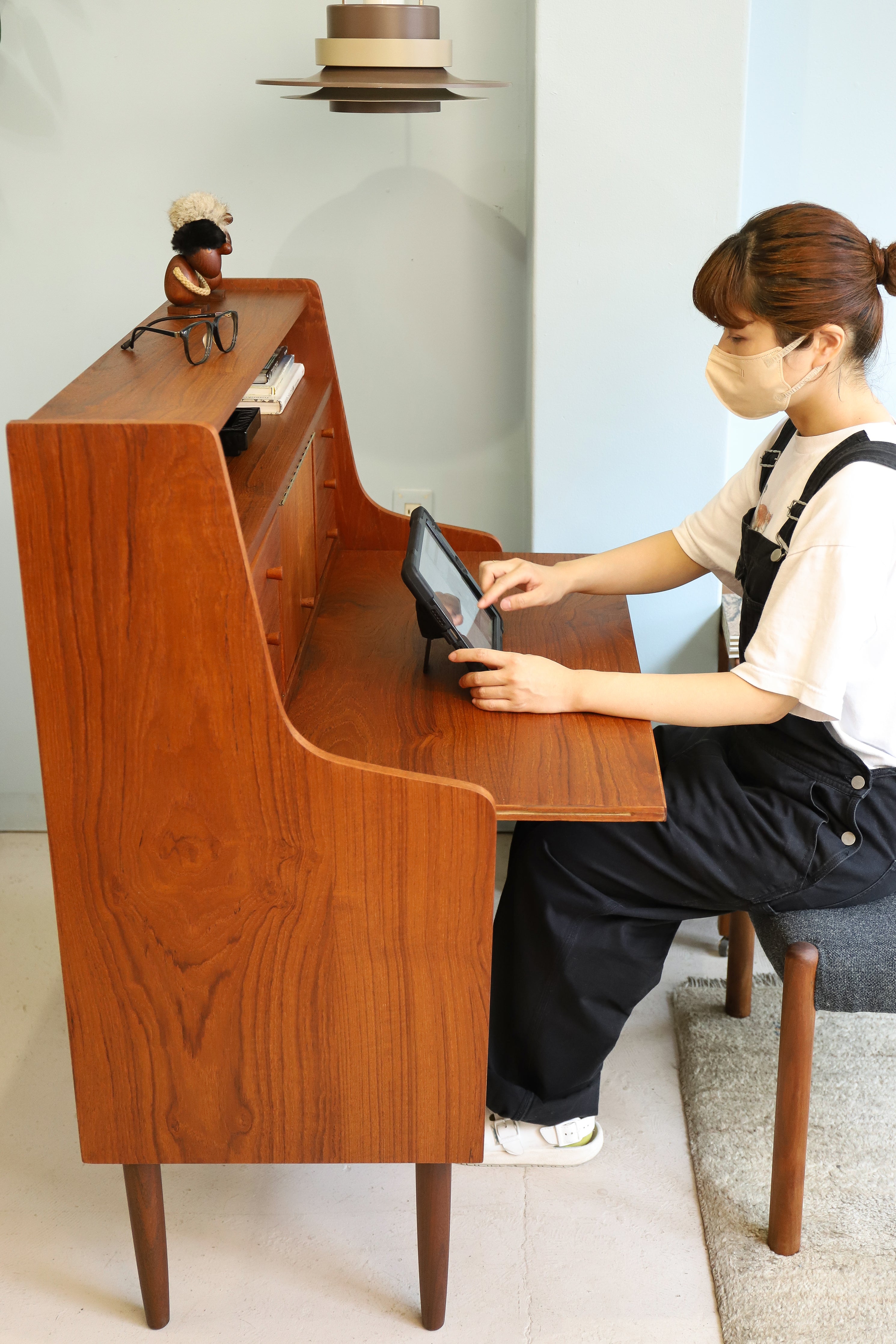 Teak Writing Bureau Dresser Danish Vintage/デンマークヴィンテージ ライティングビューロー ドレッサー 北欧家具