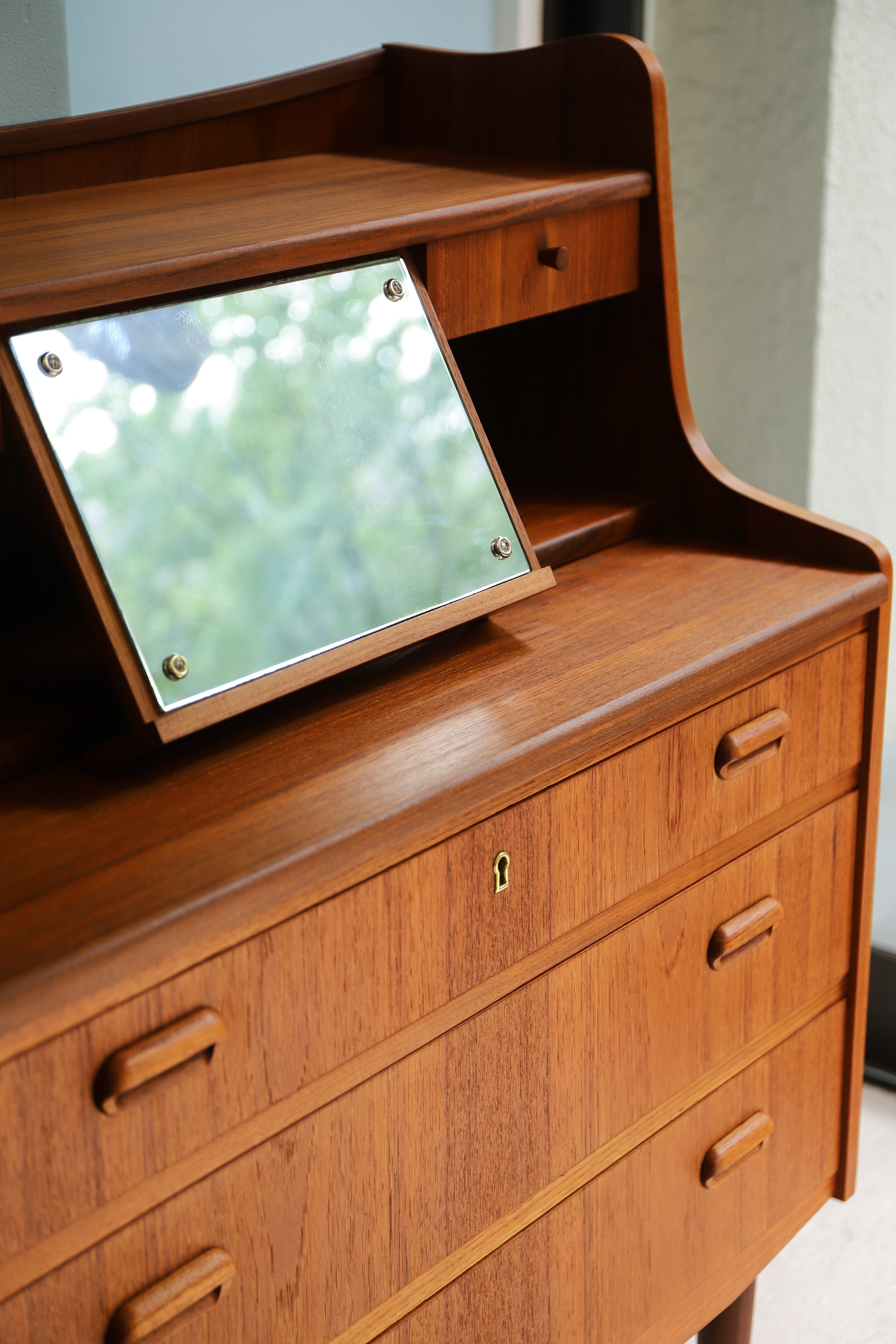 Danish Vintage Teak Writing Bureau Dresser/デンマークヴィンテージ ライティングビューロー ドレッサー 北欧家具