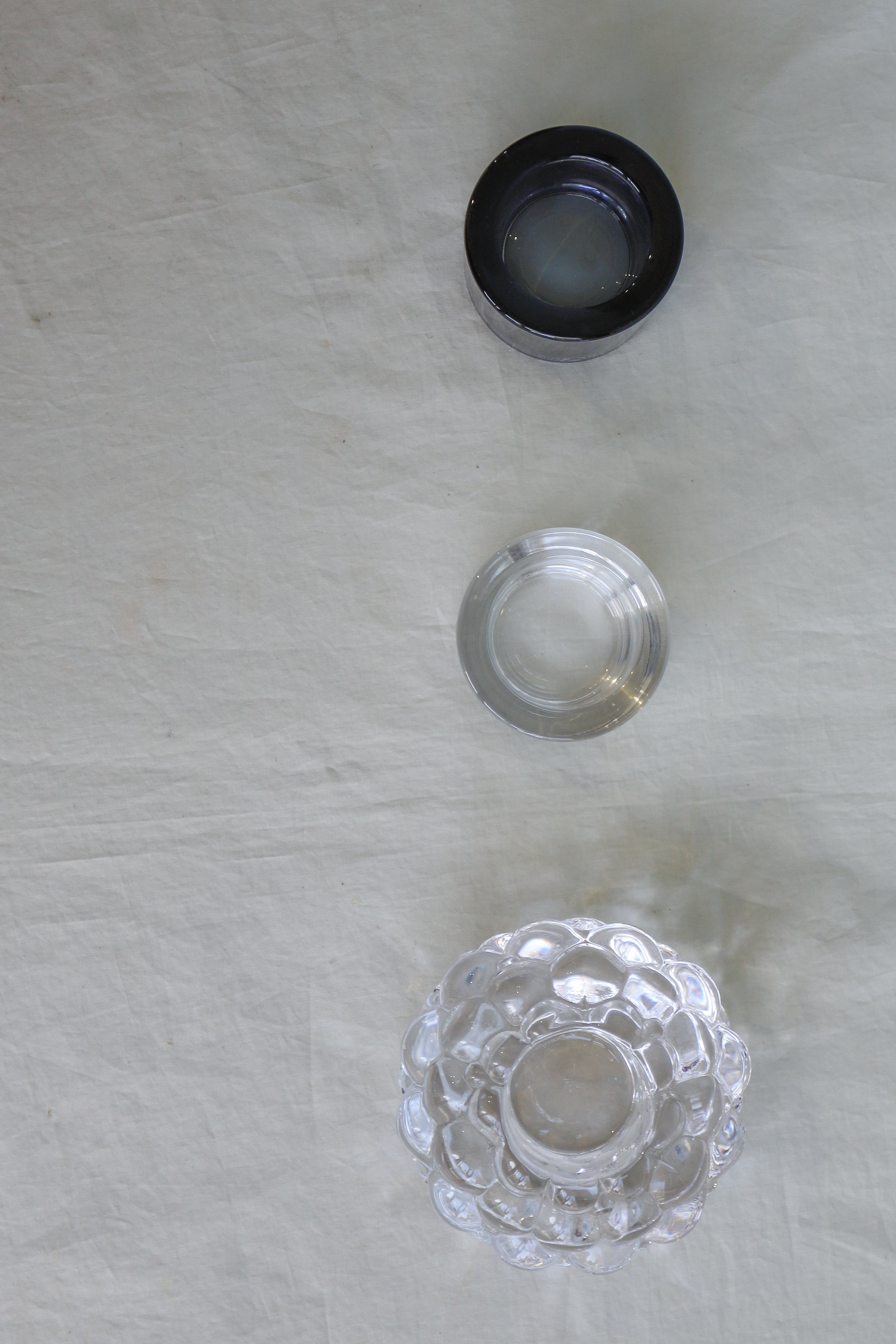 Scandinavian Glass Candle Holder/北欧デザイン ガラス キャンドルホルダー インテリア