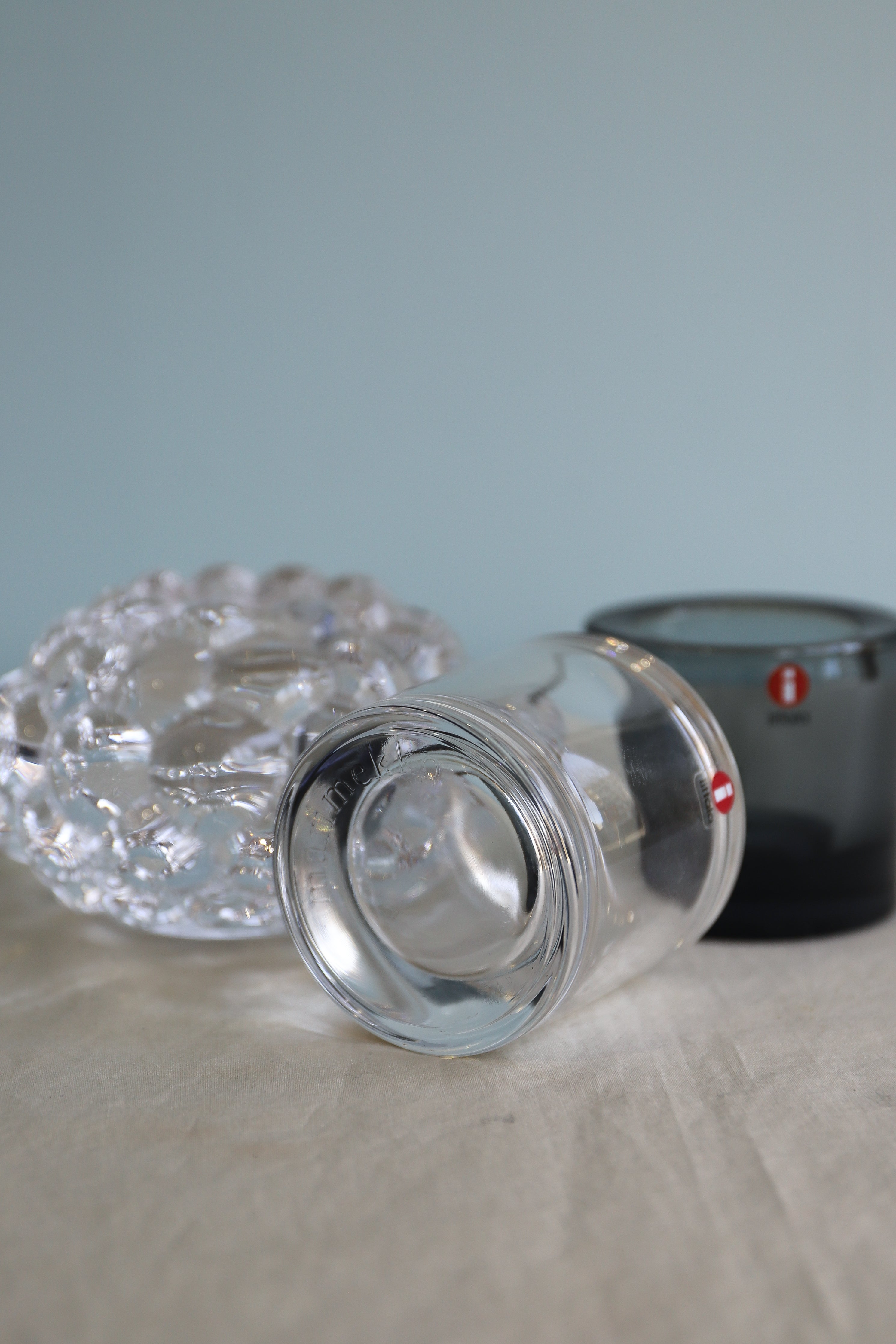Scandinavian Glass Candle Holder/北欧デザイン ガラス キャンドルホルダー インテリア