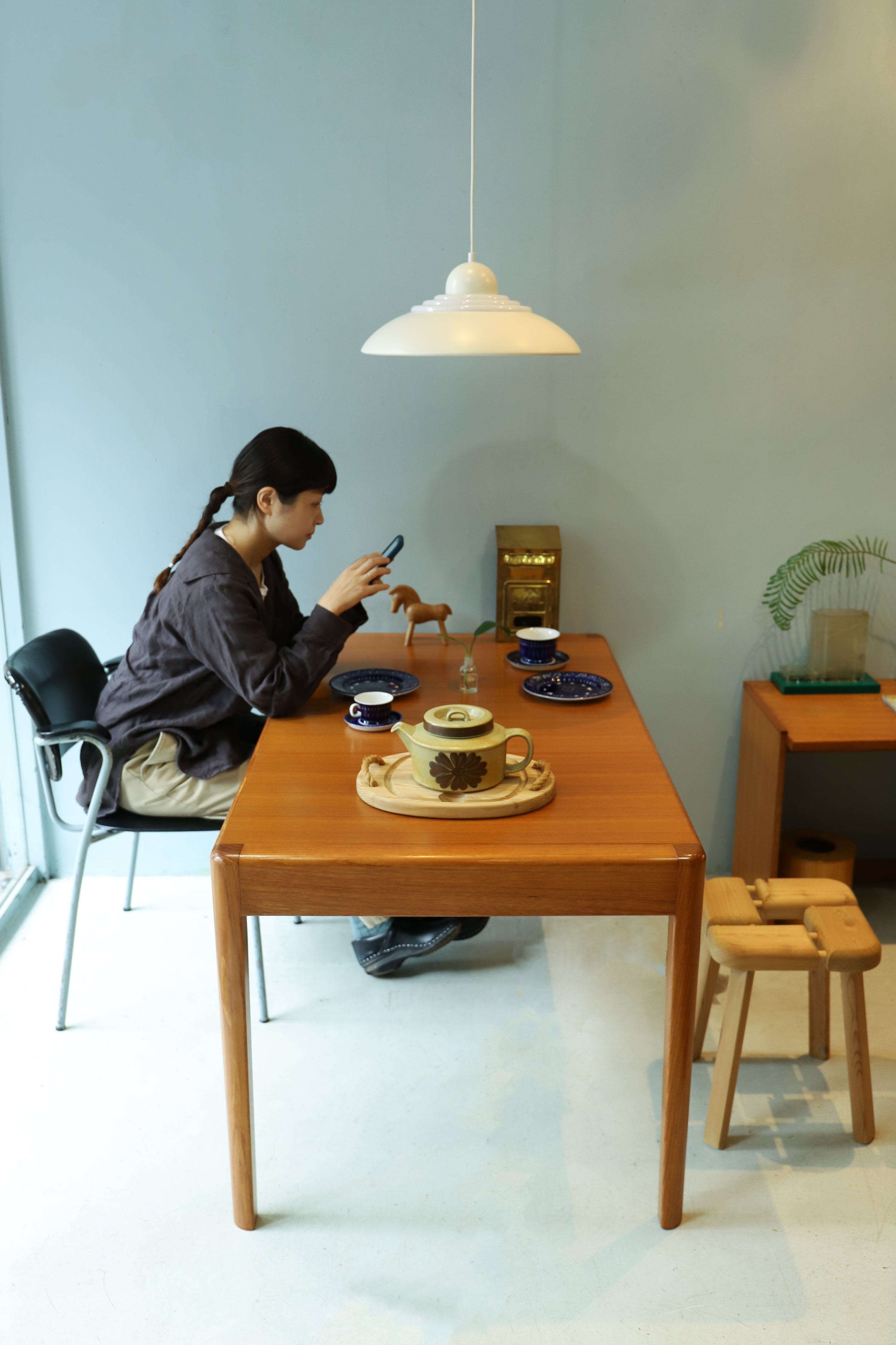 Japanese Vintage Aobayashi Seisakujo Extension Dining Table/ジャパンヴィンテージ 青林製作所 エクステンションダイニングテーブル