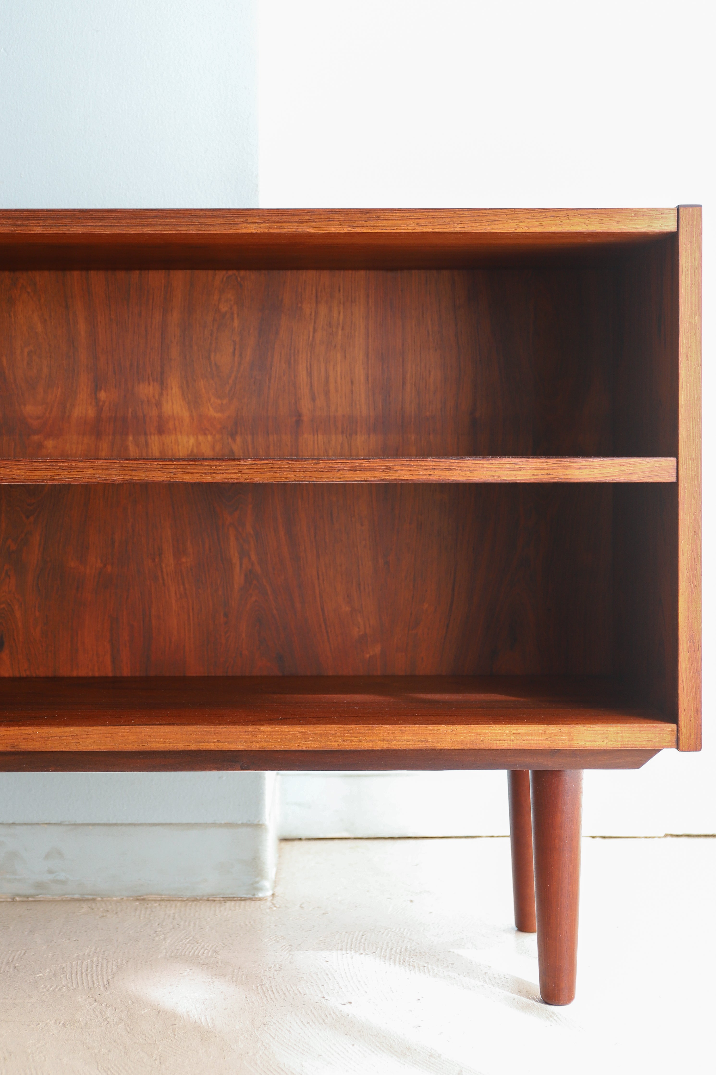 Rosewood Low Bookcase Danish Vintage/デンマークヴィンテージ ブックケース 本棚 収納 ローズウッド材 北欧家具