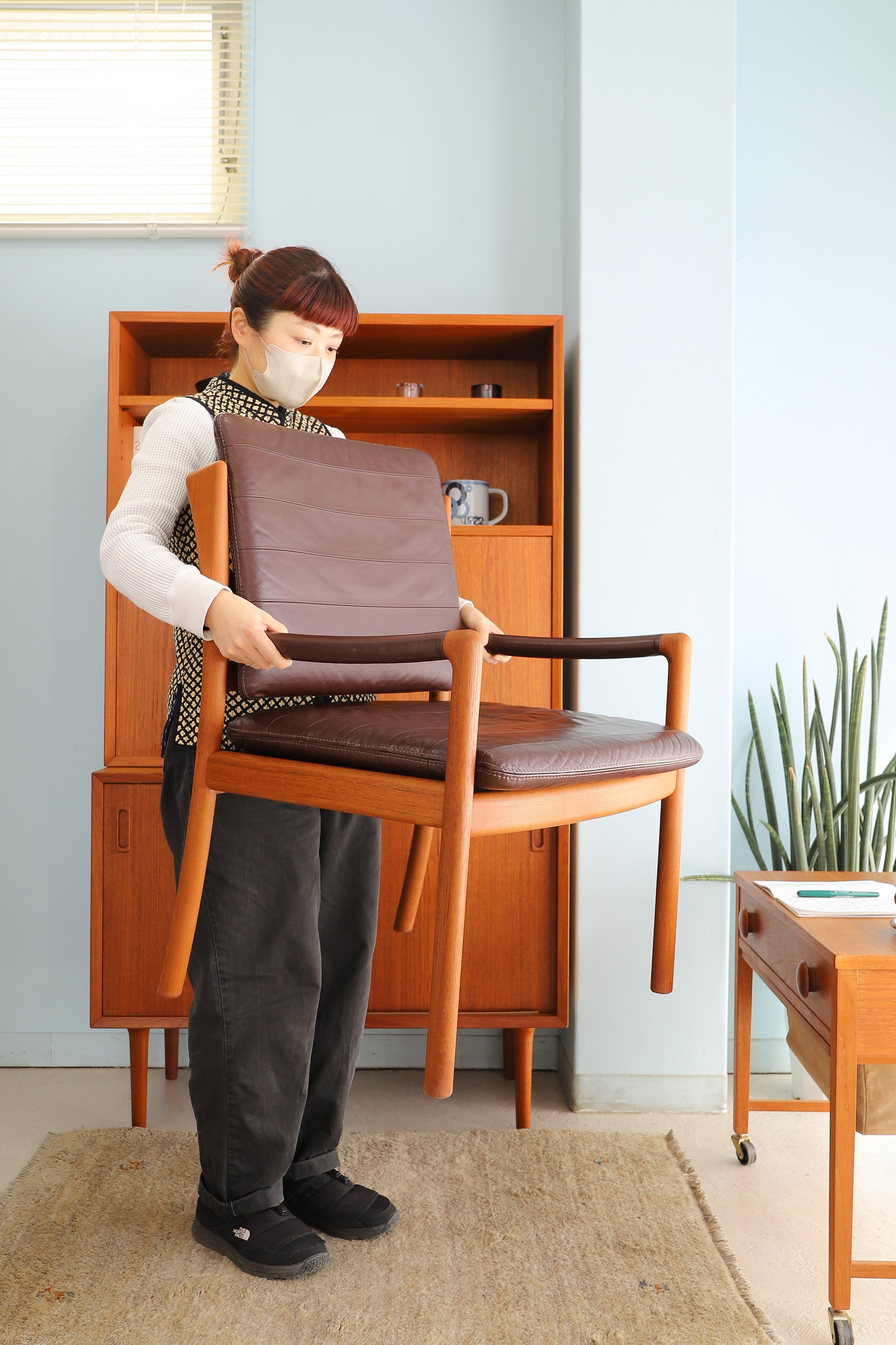 Japanese Vintage HITA CRAFTS Arm Chair Teakwood/日田工芸 アームチェア 椅子 チーク材 ジャパンヴィンテージ