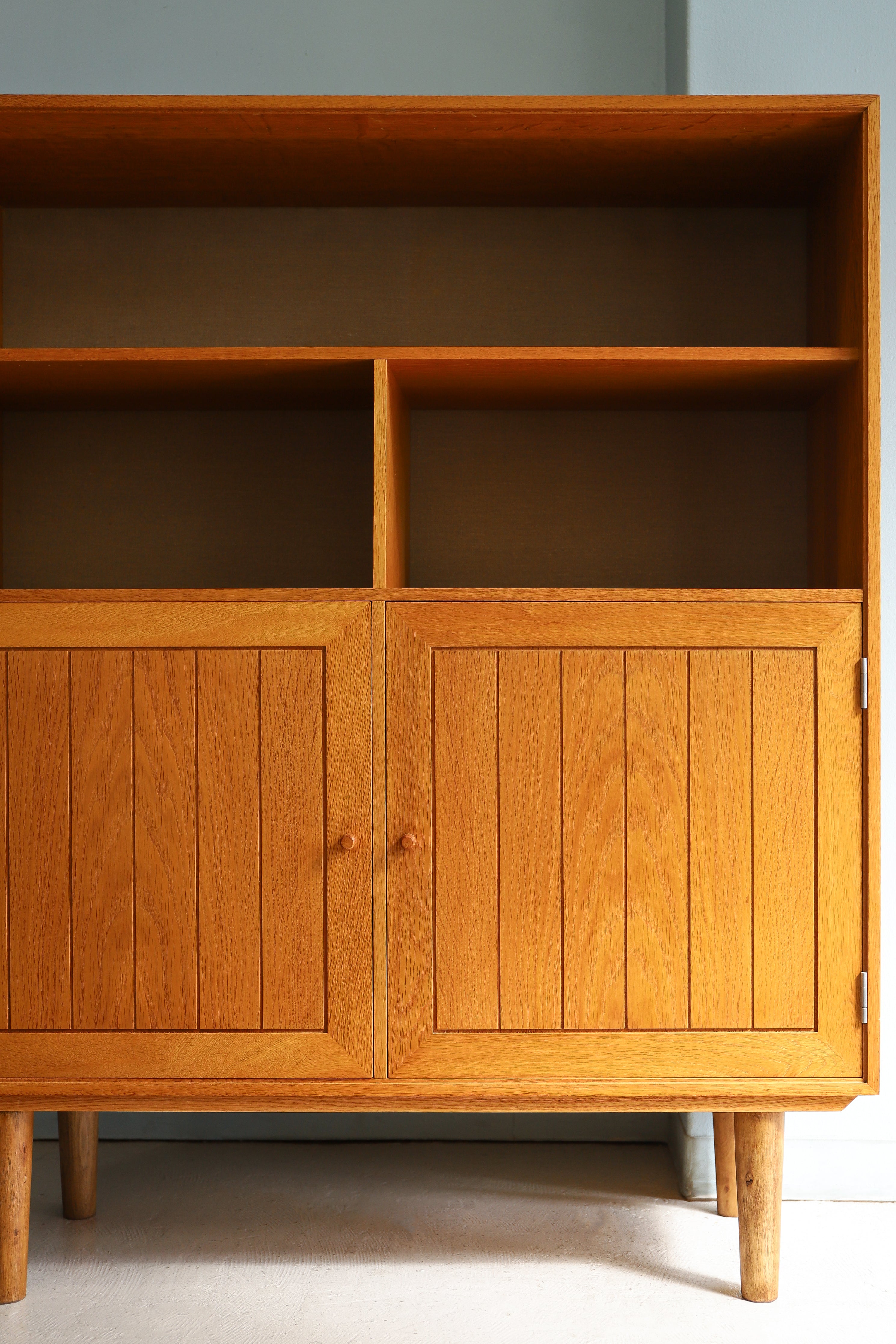 Oakwood Cabinet Bookcase Shelf HG Møbler Danish Vintage/デンマークヴィンテージ HGモブラー キャビネット ブックケース シェルフ 収納 北欧インテリア