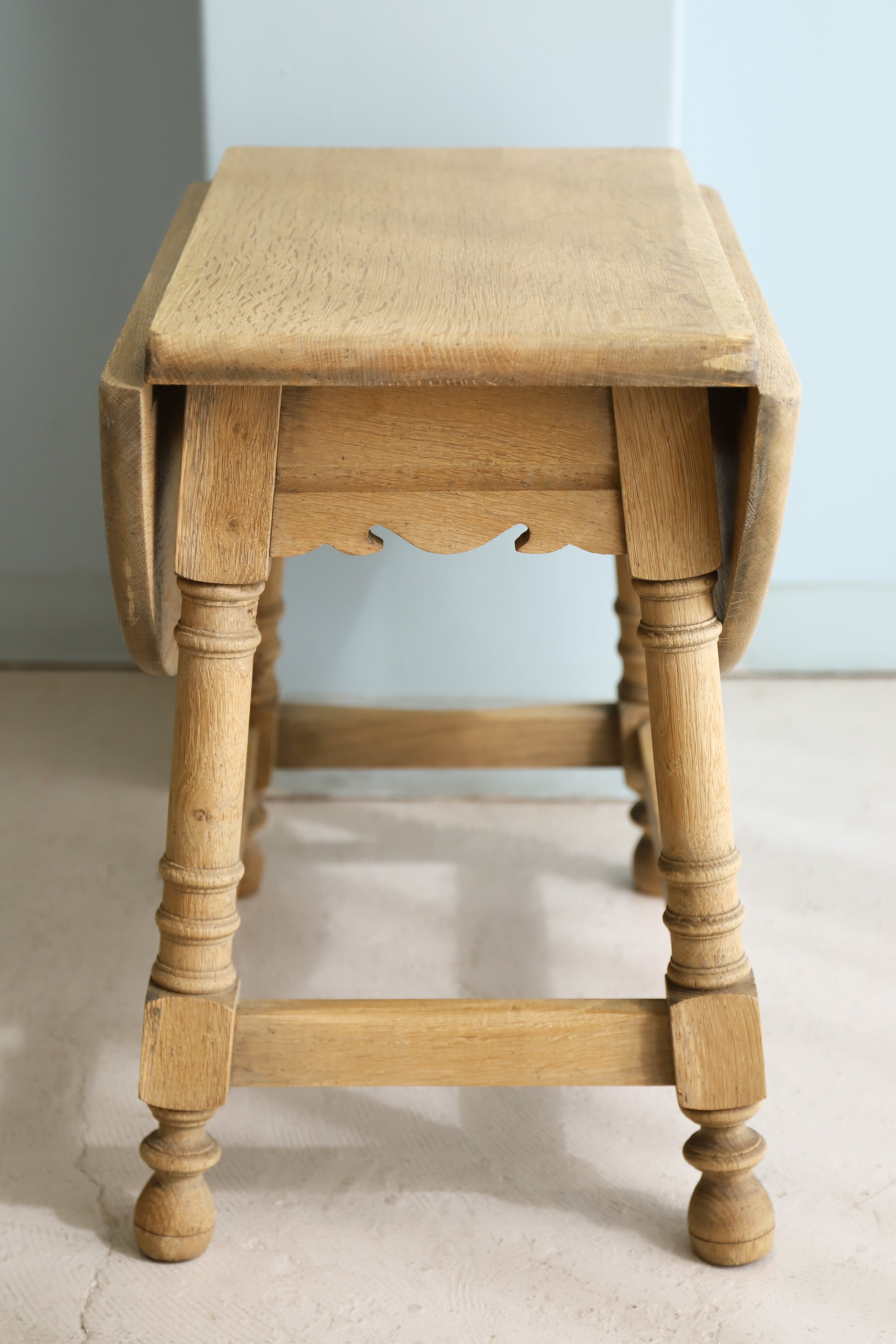 Danish Vintage Oakwood Extension Side Table/デンマークヴィンテージ エクステンションサイドテーブル オーク材 北欧家具