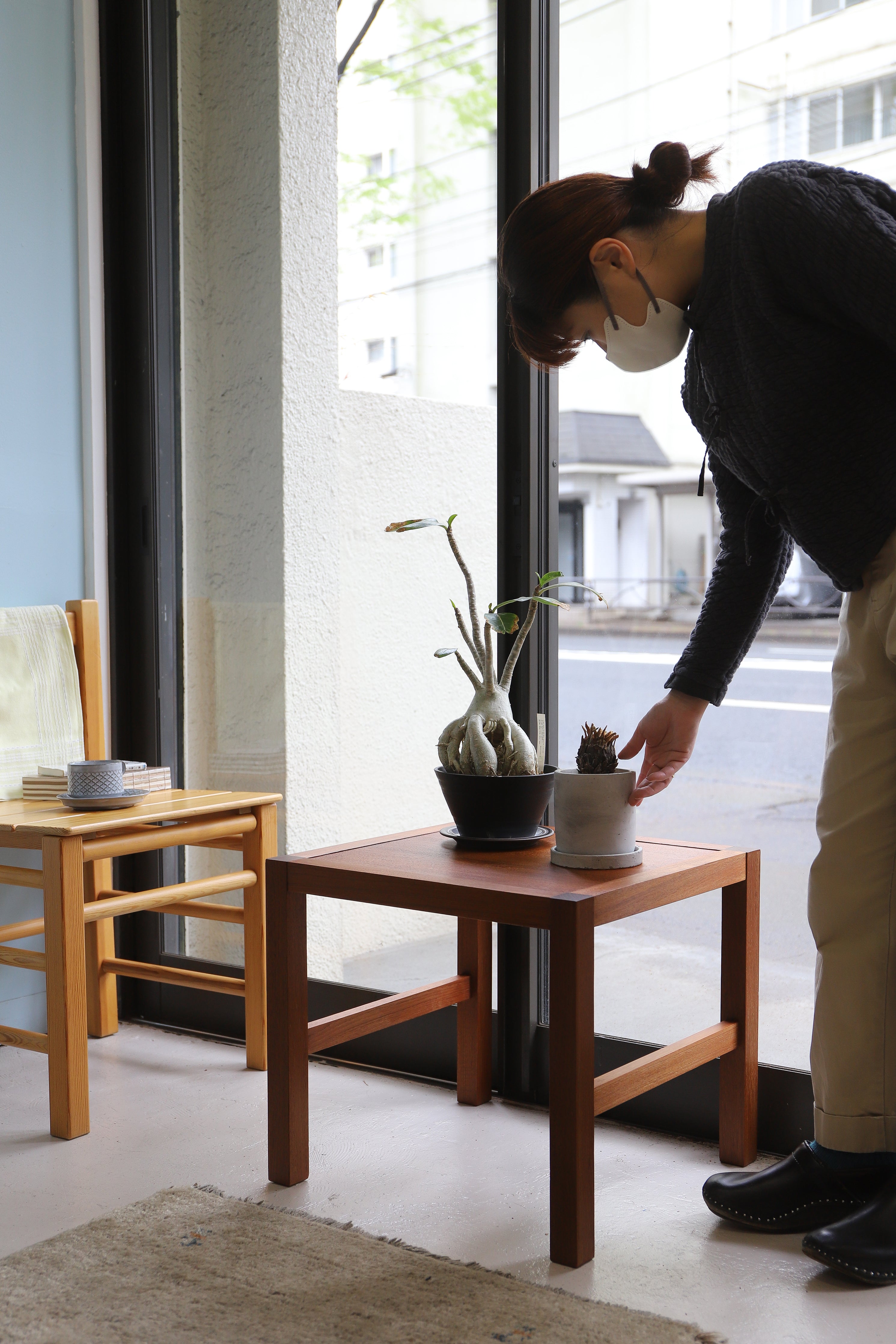 Japanese Vintage Side Table Teakwood/ジャパンヴィンテージ サイドテーブル チーク材 北欧スタイル