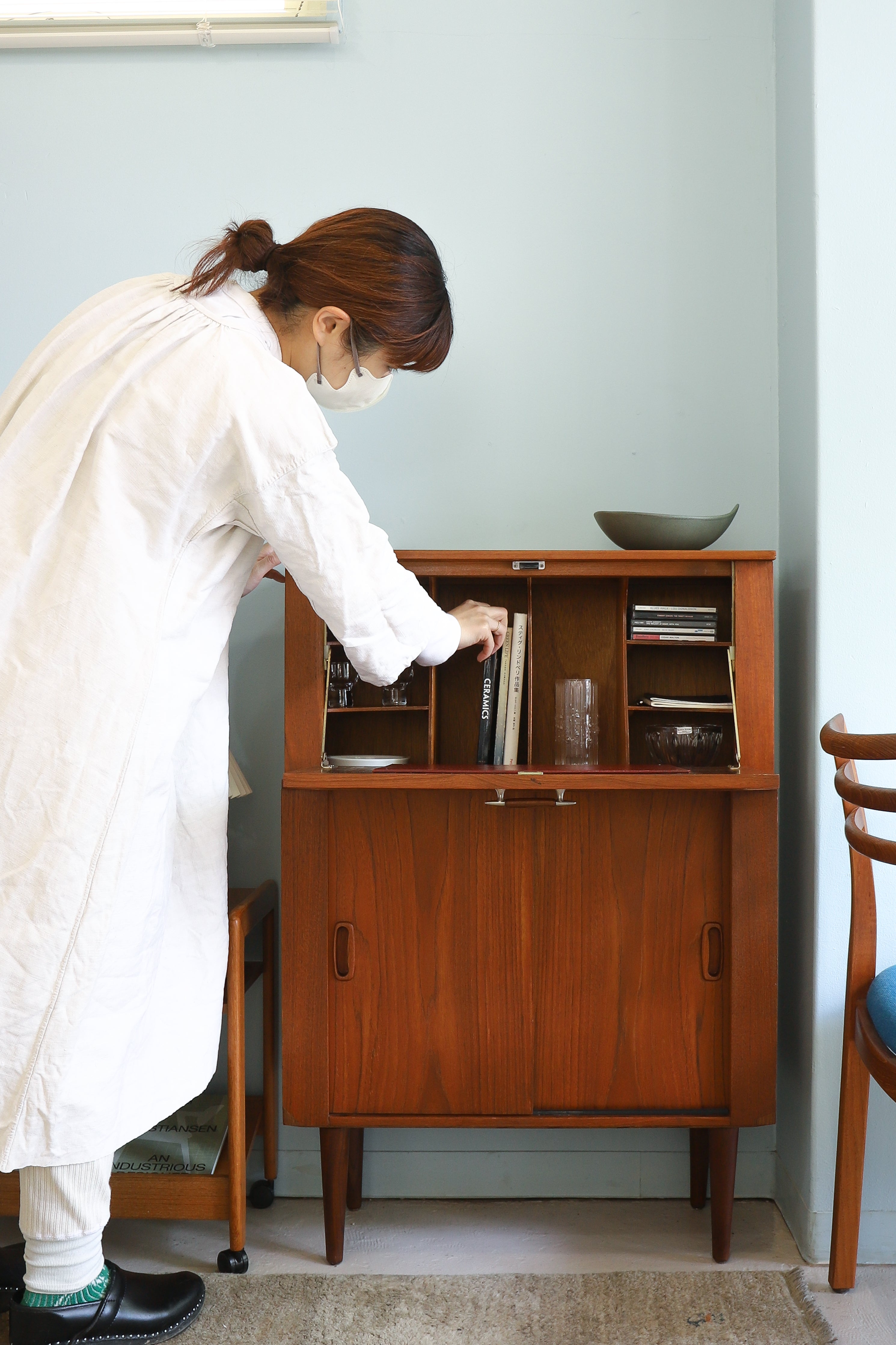 Midcentury Vintage Drink Cabinet Bureau/ミッドセンチュリーヴィンテージ ドリンクキャビネット ビューロー