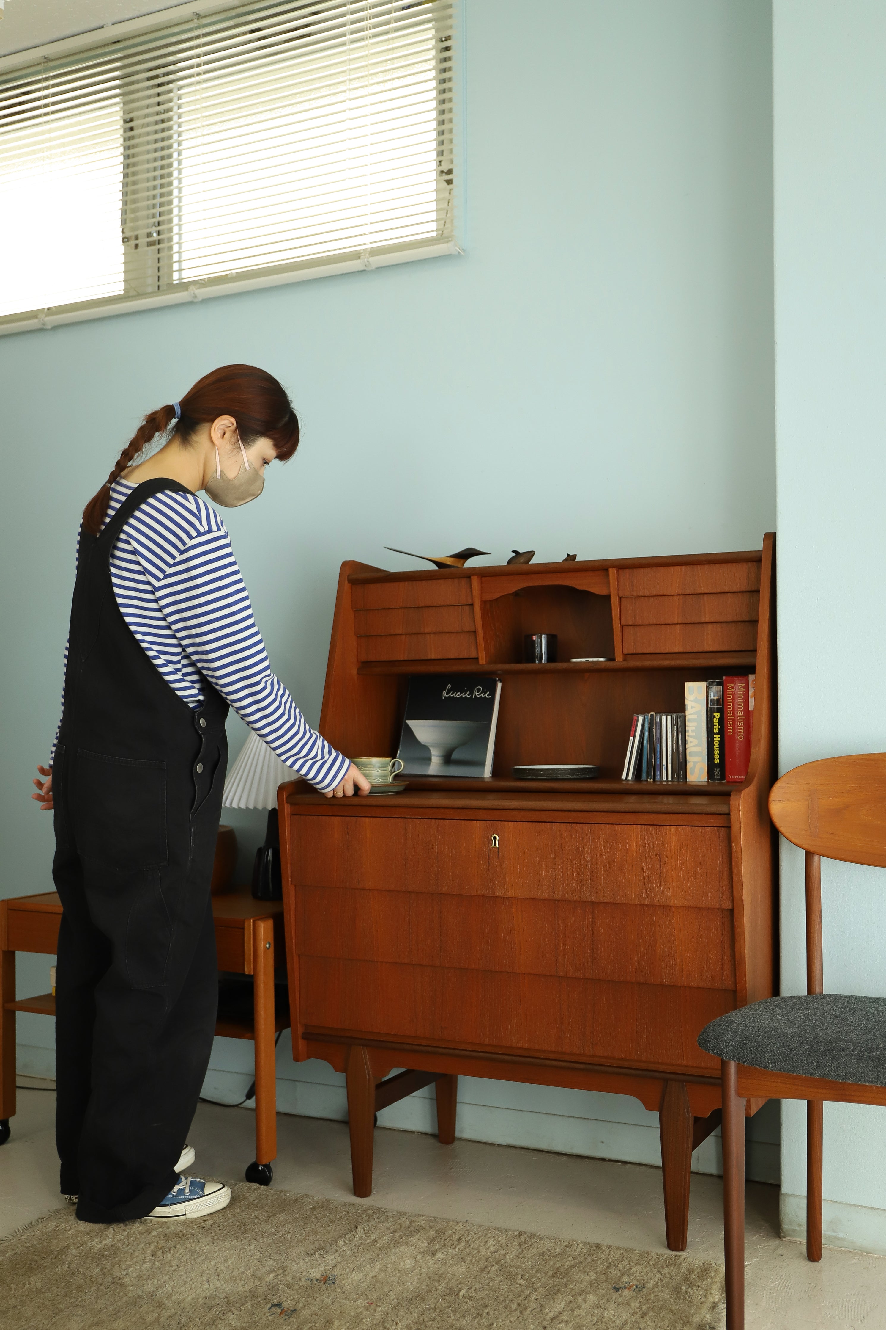 Danish Vintage Writing Bureau with Mirror Dresser/デンマークヴィンテージ ライティングビューロー ドレッサー 北欧家具