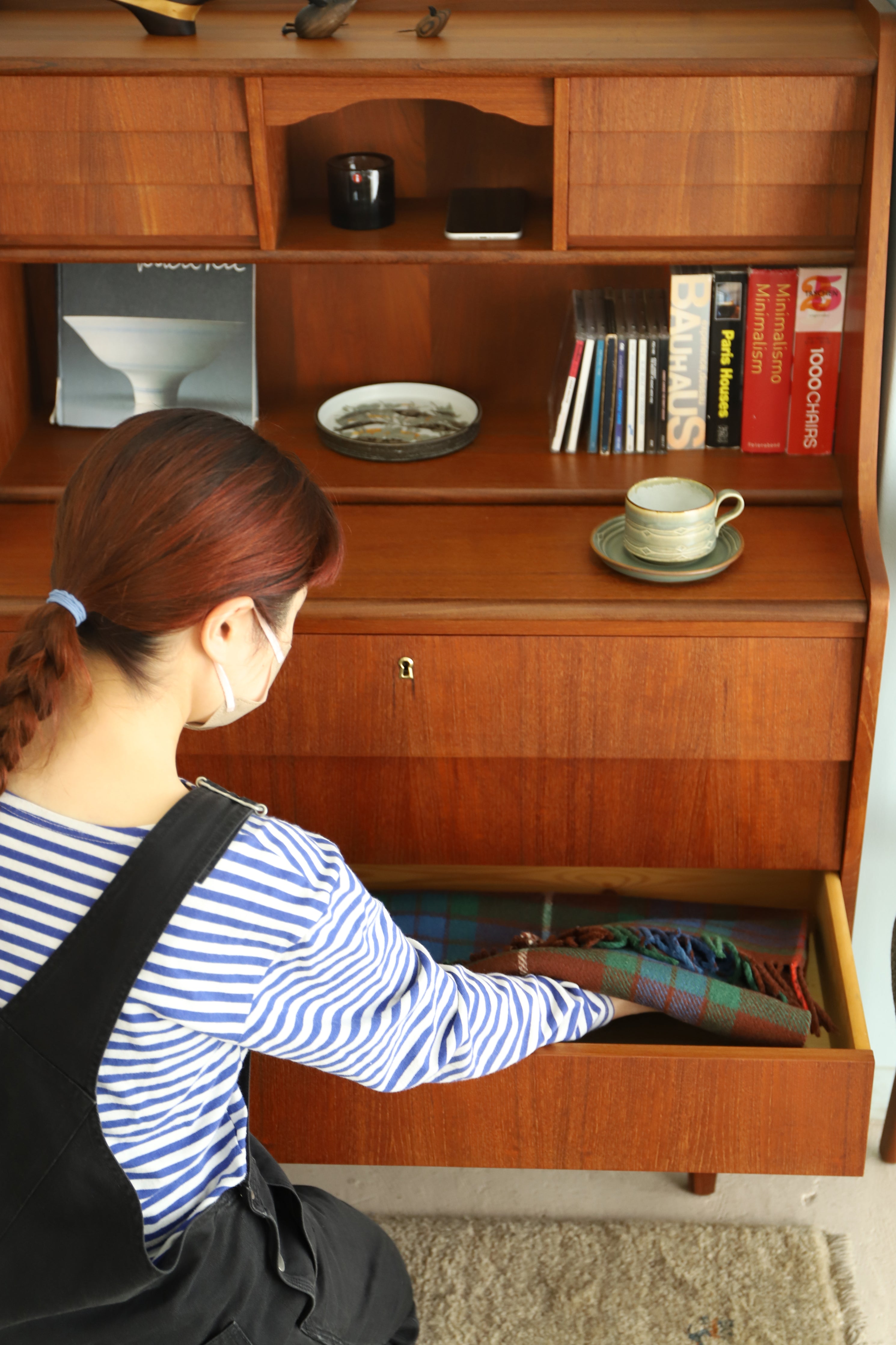 Danish Vintage Writing Bureau with Mirror Dresser/デンマークヴィンテージ ライティングビューロー ドレッサー 北欧家具