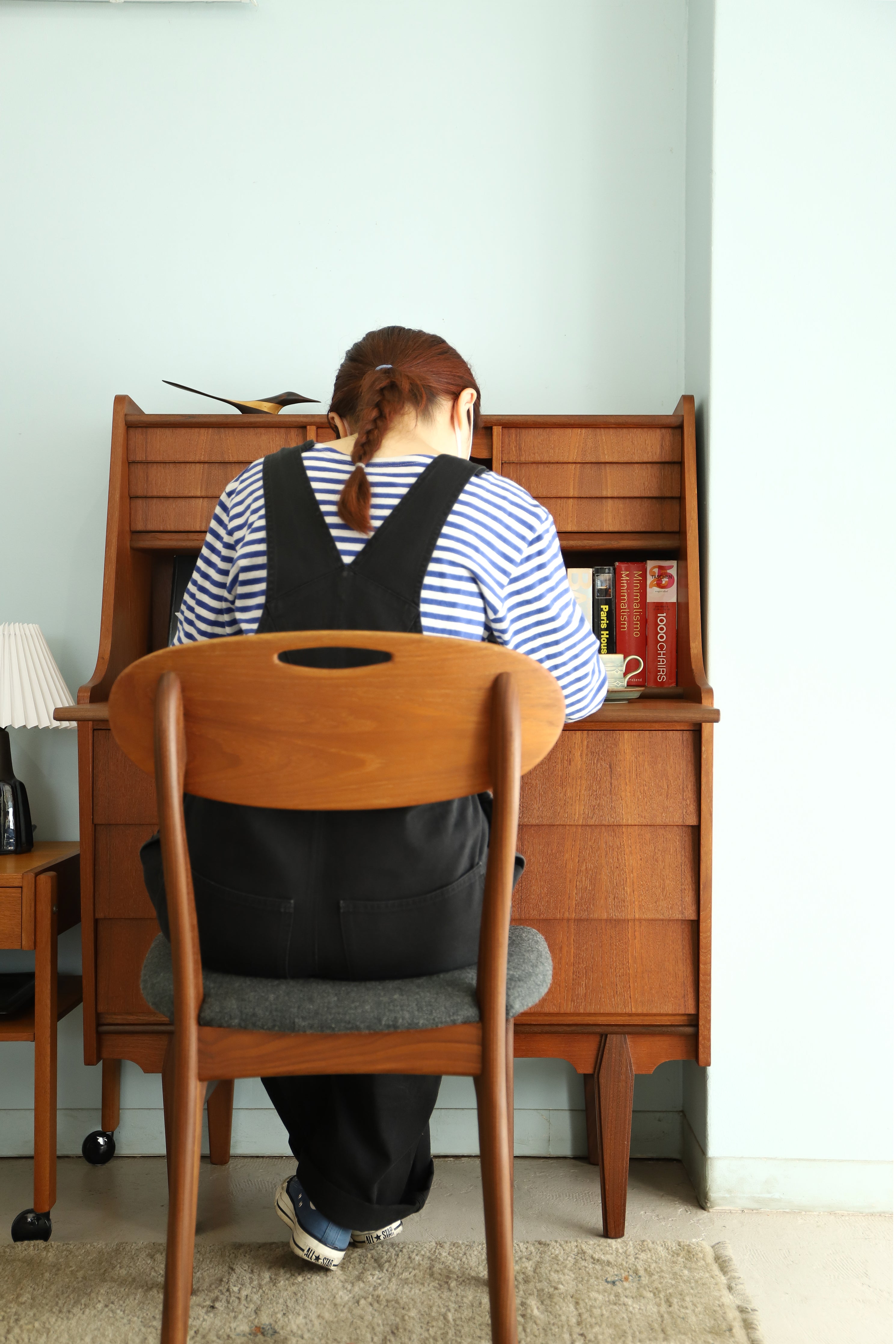 Danish Vintage Writing Bureau with Mirror Dresser/デンマークヴィンテージ ライティングビューロー ドレッサー 北欧家具