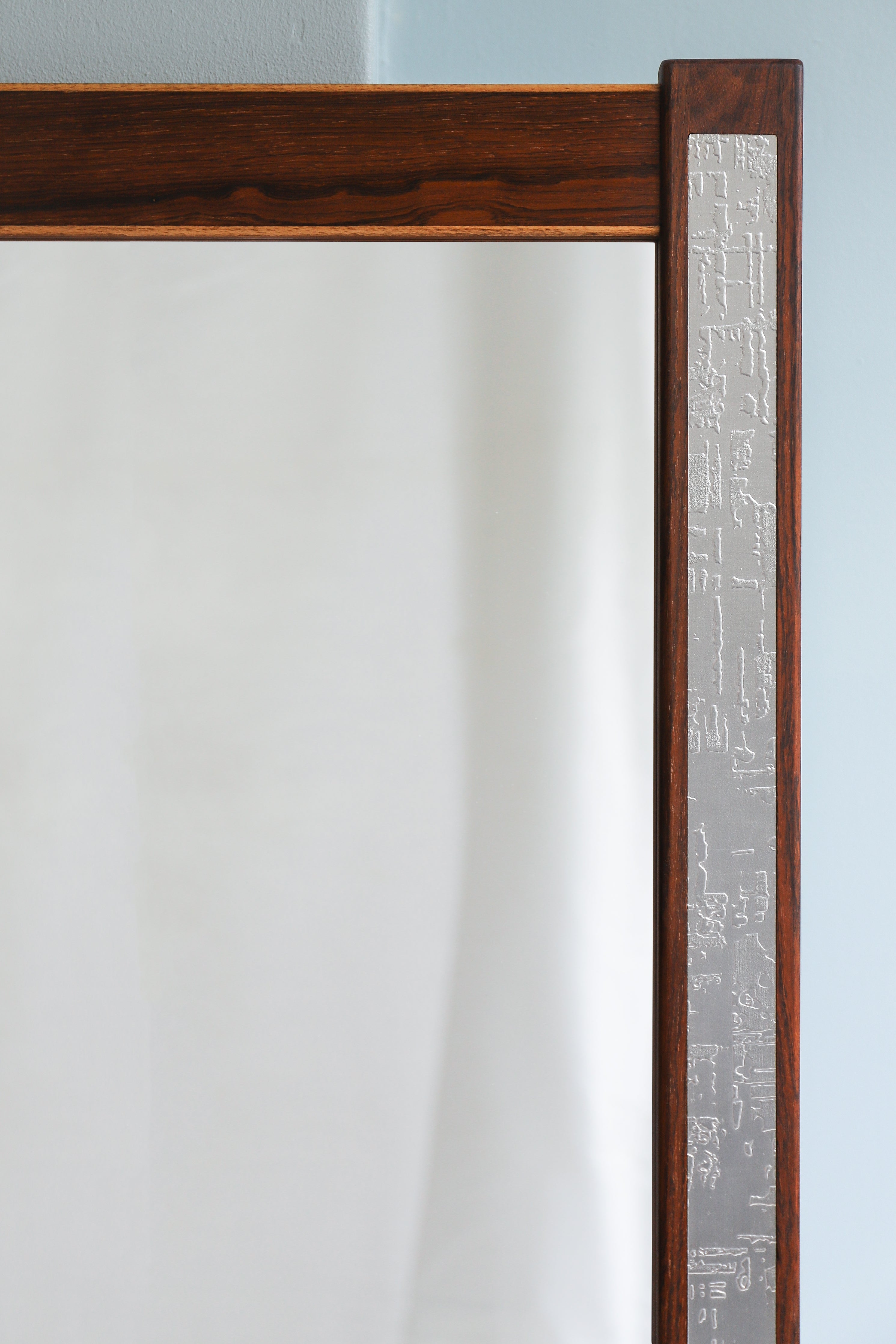 Danish Vintage J.Hølmer-Hansen Rosewood Wall Mirror/デンマークヴィンテージ ウォールミラー 壁掛け鏡 ローズウッド材 北欧インテリア