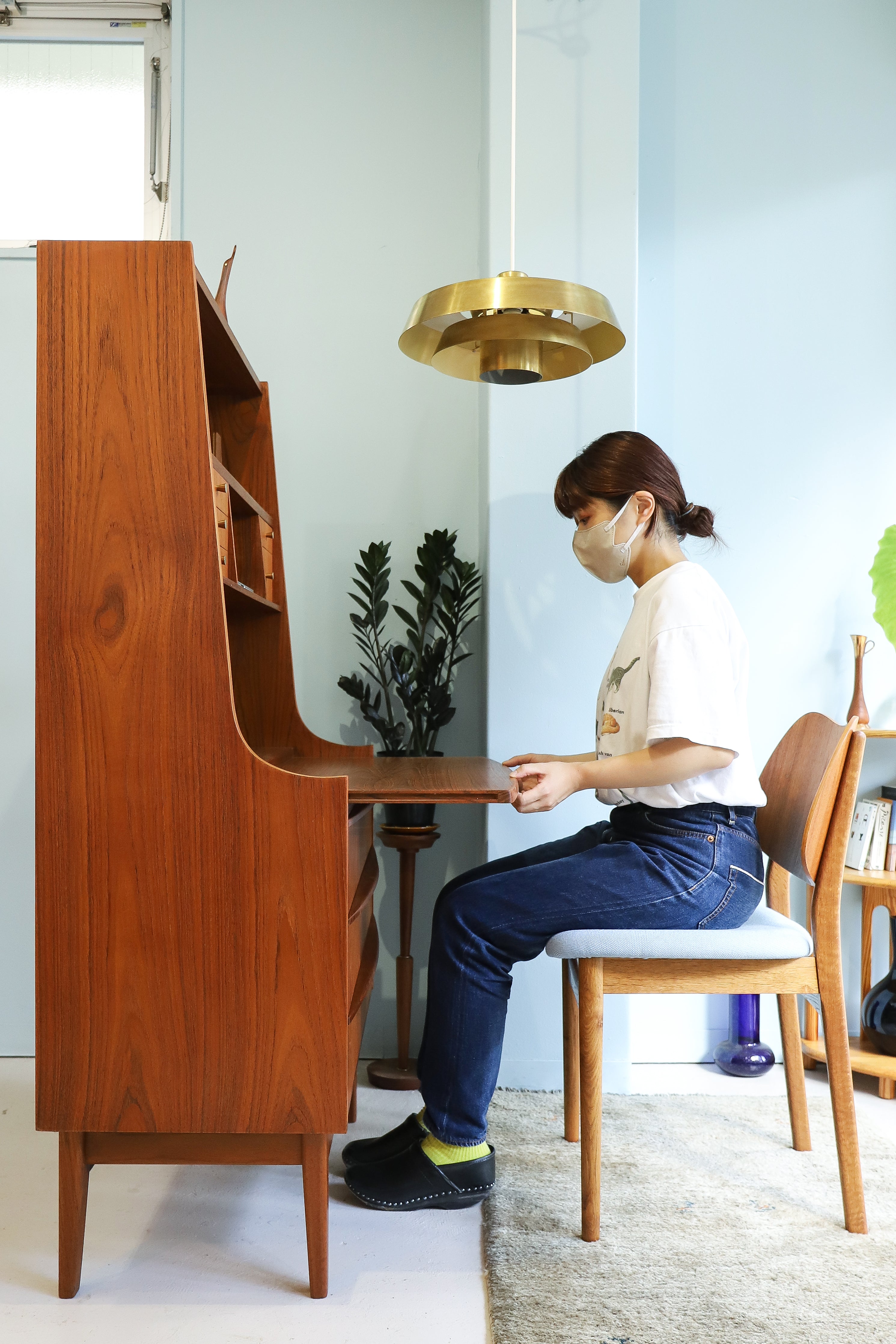 Writing Bureau Teakwood Danish Vintage/デンマークヴィンテージ ライティングビューロー 北欧家具