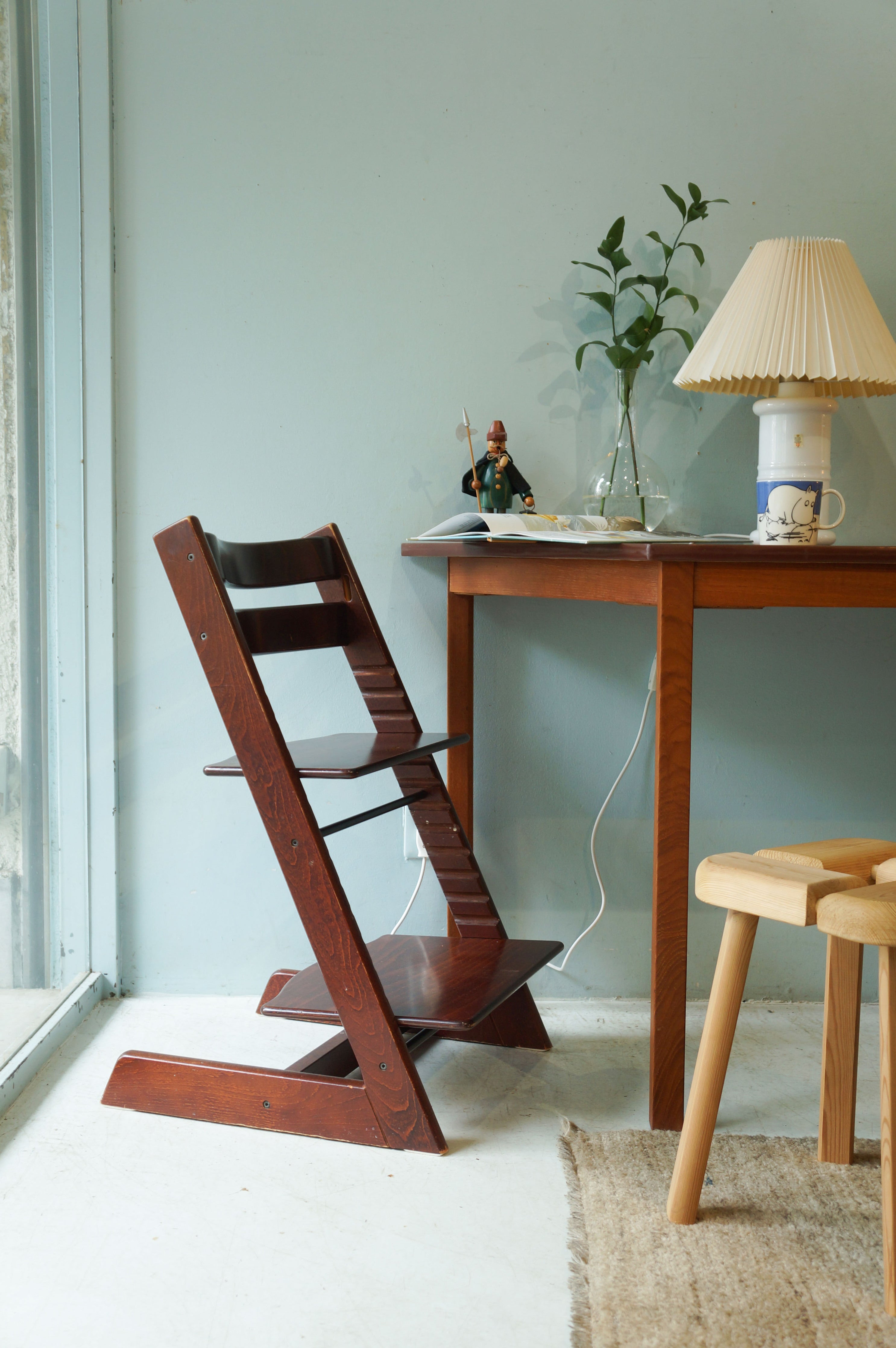 【ベビーチェア】STOKKE Tripp Trapp ウォールナット ハイチェア