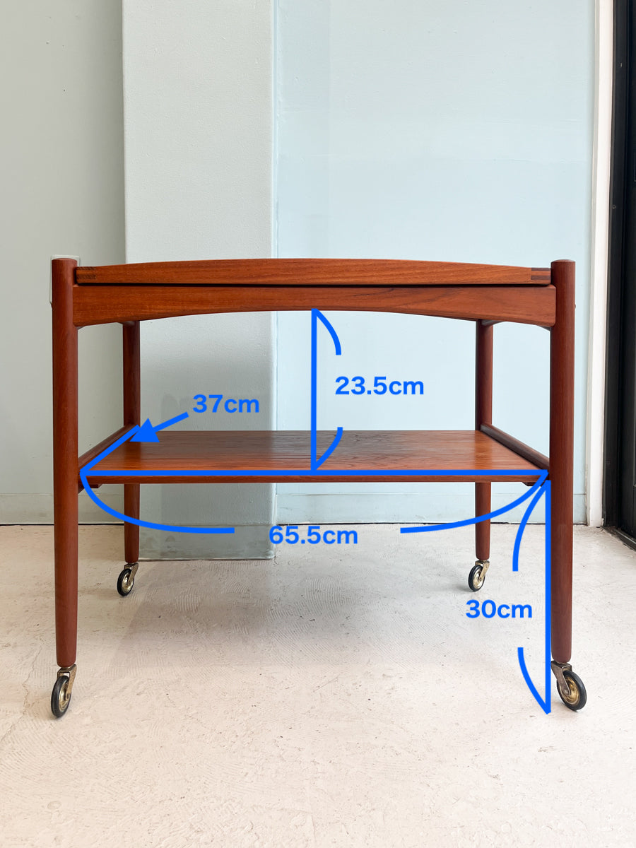 Danish Vintage Poul Hundevad Serving Trolley/デンマークヴィンテージ サービングトロリー ワゴン バーカート ポール・ハンデバッド 北欧家具