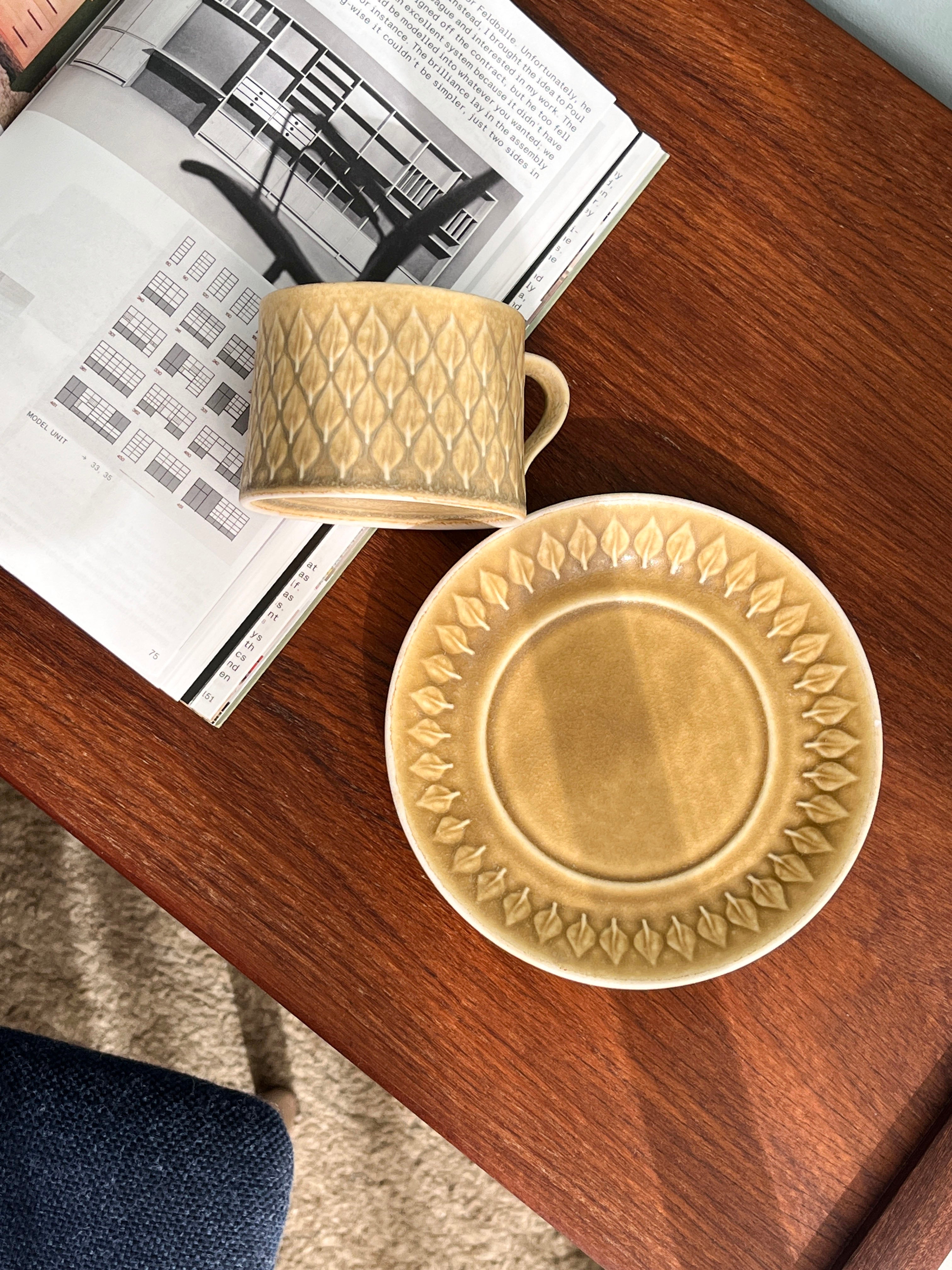 Jens H.Quistgaard Relief Cup and Saucer/イェンス・クイストゴー レリーフ カップ＆ソーサー 北欧ヴィンテージ食器