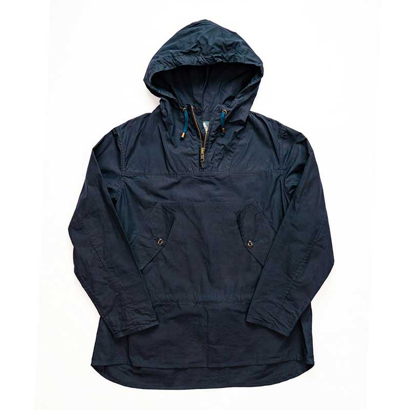 The Hooded Smock - Navy – yarmouthoilskins