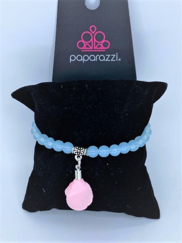 Bead Stretch Blue Starlet Shimmer Bracelet