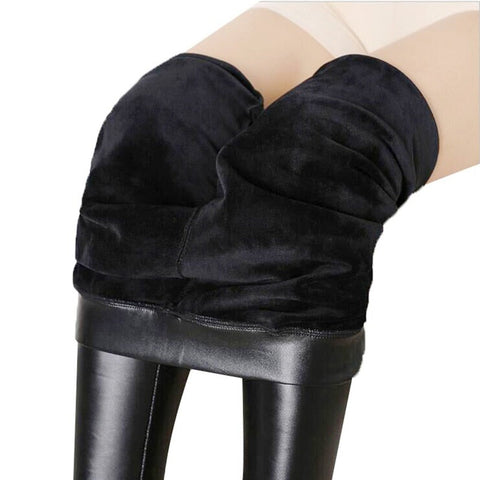 Calça De Couro Feminina