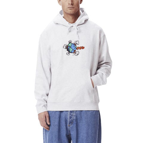 Obey world hoodie ash wit