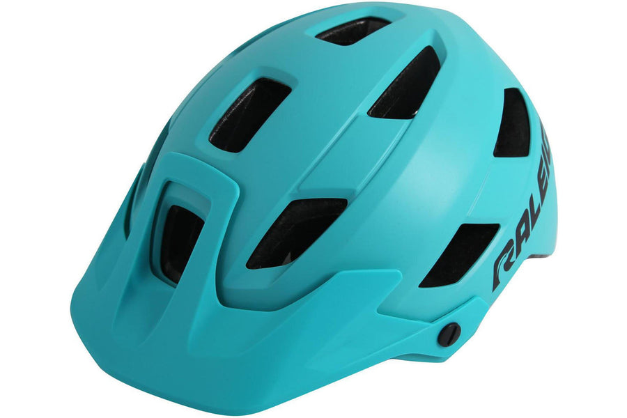 teal cycling helmet