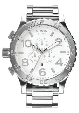 Nixon 51-30 Chrono in High Polish / White