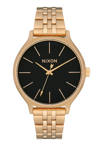 Gold Nixon Clique Watch