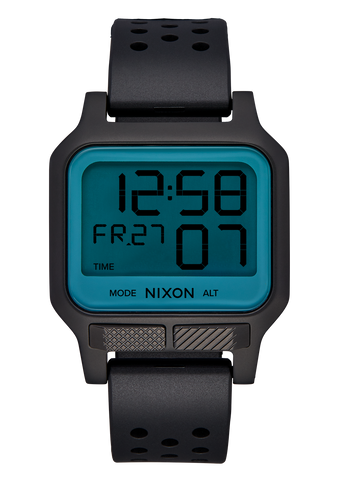 Nixon Heat in Black / Aqua Positive