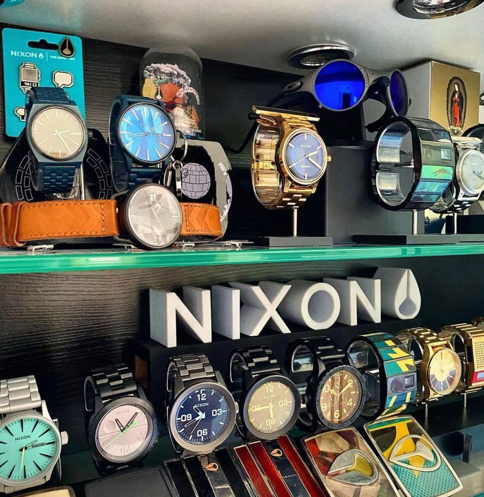A huge collection of Nixon watches