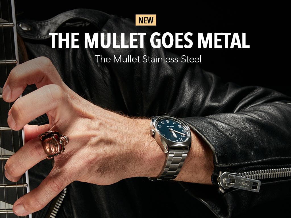 Nixon Mullet Stainless Steel Watch campaign imagery