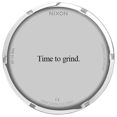 "Time to grind" watch engraving idea