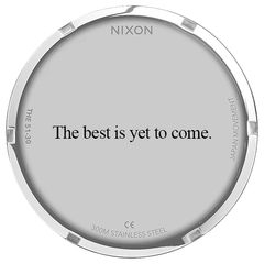 "The best is yet to come" engraving quote