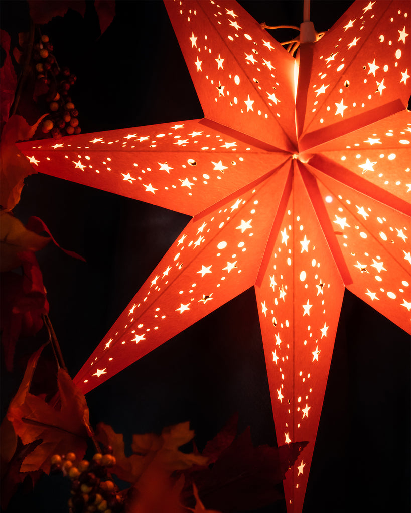 Orange Star Lantern for Halloween