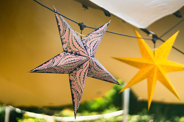 Summer Wedding Ideas: Add Charm to Your Outdoor Wedding Using Paper Star Lanterns