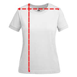 Camiseta feminina grossa Veza - Como medir