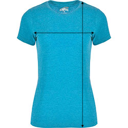 Camiseta jaspeada Fox Woman - Como medir