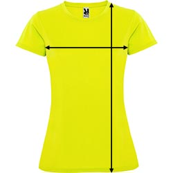 Camiseta técnica montecarlo Woman - Como medir