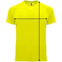 Roly Camiseta Bahrain Amarillo Fluor