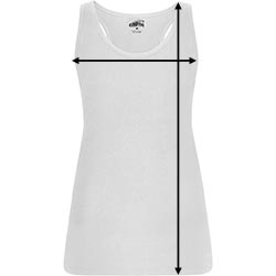 Camiseta tirantes mujer Brenda - Como medir
