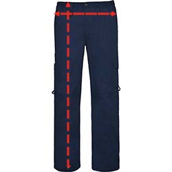 Pantalón laboral protect - Como medir