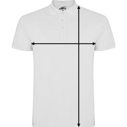 Camisa polo unissex Star – Como medir