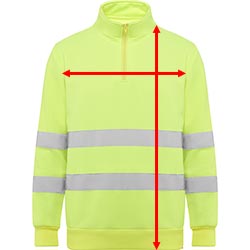 Sudadera laboral Spica - Como medir