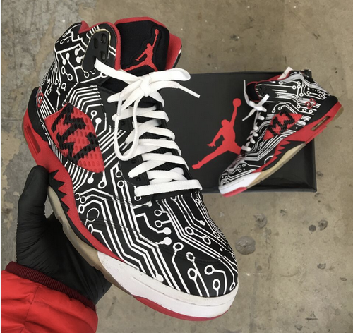 custom painted jordans